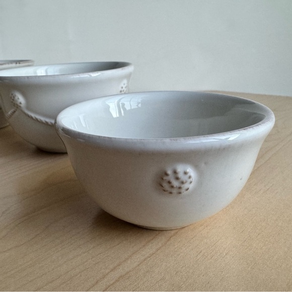 NEW (Set/4) Juliska Berry & Thread Whitewash Stoneware Nesting Prep Bowls - Picture 12 of 14
